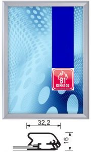 Brandschutzbilderrahmen